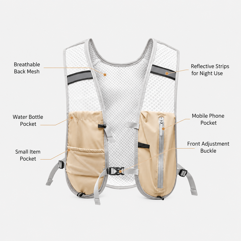 2Peak Lightweight Breathable Running Vest