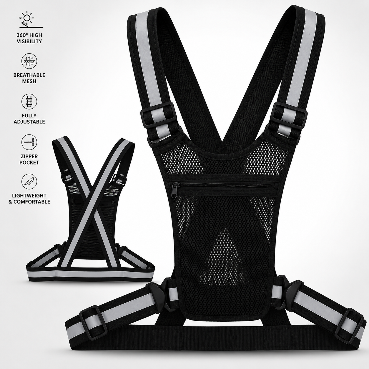 2Peak Night Runner Reflective Vest